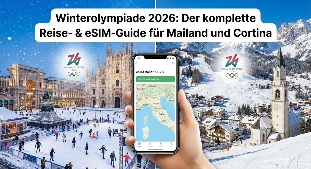 Winterolympiade 2026: Der komplette Reise- & eSIM-Guide für Mailand und Cortina