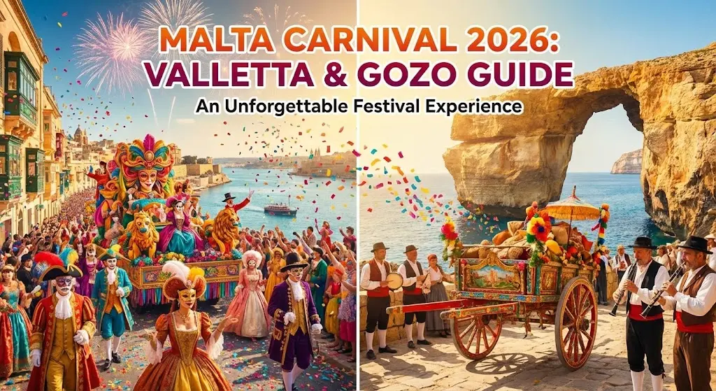 Malta Karnavalı 2026: Valletta ve Gozo'da Unutulmaz Bir Festival Deneyimi İçin Rehber