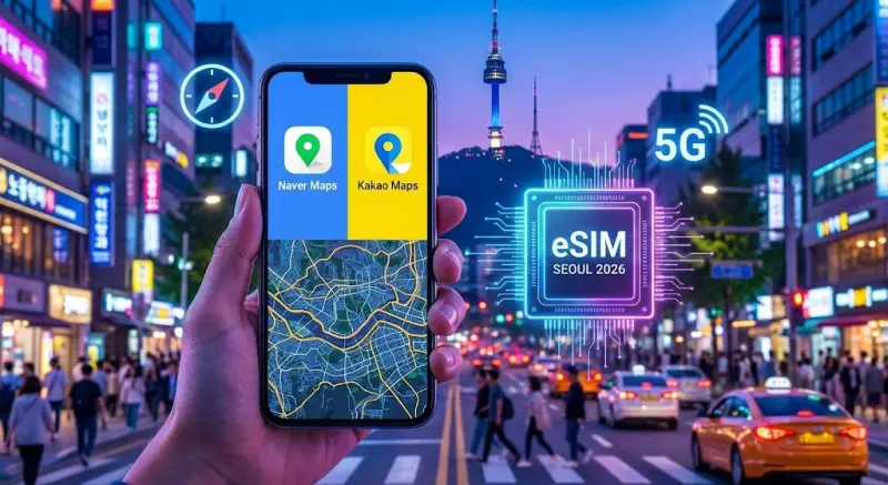 Πώς να Πλοηγηθείτε στη Σεούλ: Ο Απόλυτος Οδηγός eSIM για Naver & Kakao Maps