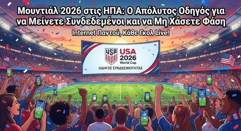 Μουντιάλ 2026 στις ΗΠΑ: Ο Απόλυτος Οδηγός για να Μείνετε Συνδεδεμένοι και να Μη Χάσετε Φάση