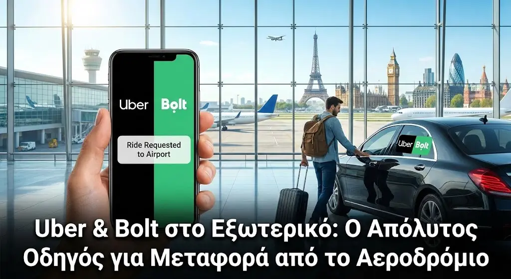 Uber & Bolt στο Εξωτερικό: Ο Απόλυτος Οδηγός για Μεταφορά από το Αεροδρόμιο