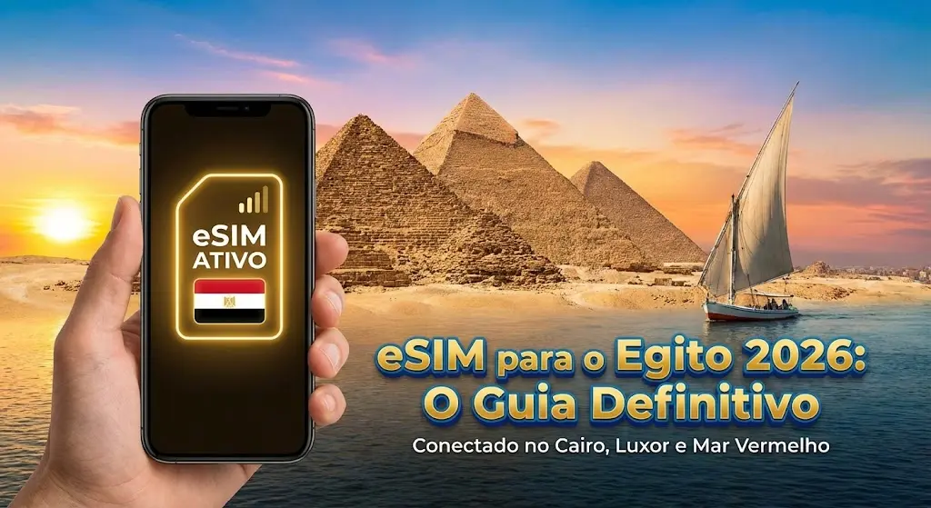 eSIM para o Egito 2026: O Guia Definitivo Para Viajar Conectado