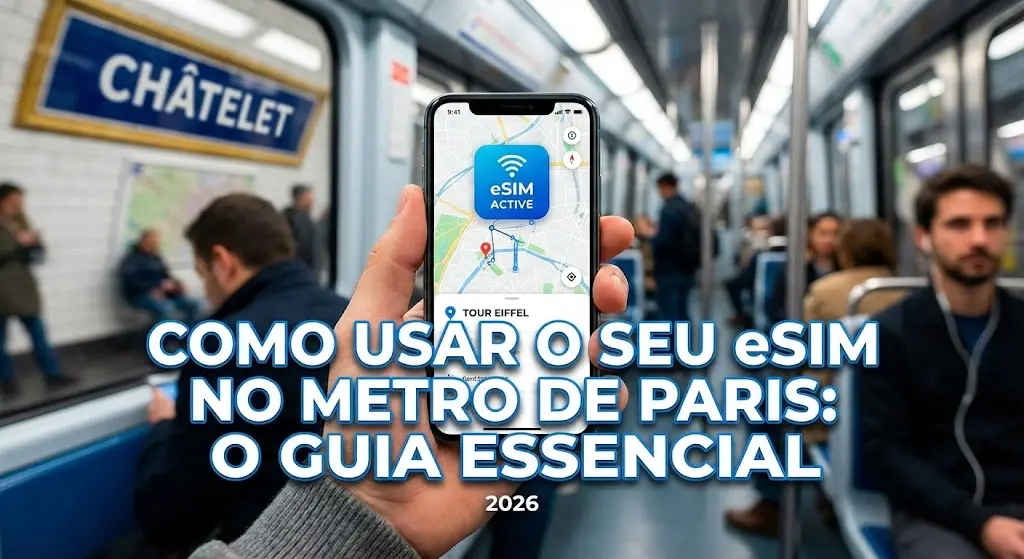 Como Usar o seu eSIM para Navegar no Metro de Paris em 2026: O Guia Essencial