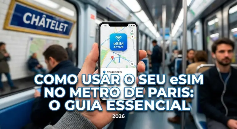 Como Usar o seu eSIM para Navegar no Metro de Paris em 2026: O Guia Essencial