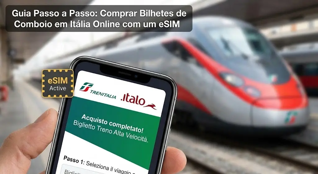 Guia Passo a Passo: Comprar Bilhetes de Comboio em Itália Online com um eSIM