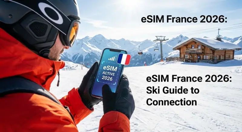 eSIM для лыжного отпуска во Франции 2026: Ваш гид по связи в Альпах
