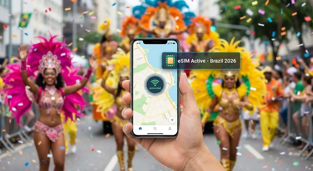 eSIM для Карнавала в Бразилии 2026: Ваш Гид по Связи в Сердце Праздника