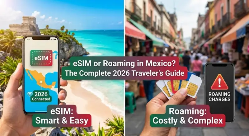 eSIM или роуминг в Мексике? Полный гид по связи для путешественника в 2026