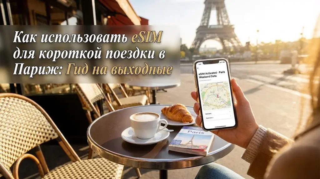 Как использовать eSIM для короткой поездки в Париж: Гид на выходные