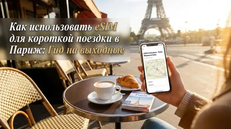 Как использовать eSIM для короткой поездки в Париж: Гид на выходные
