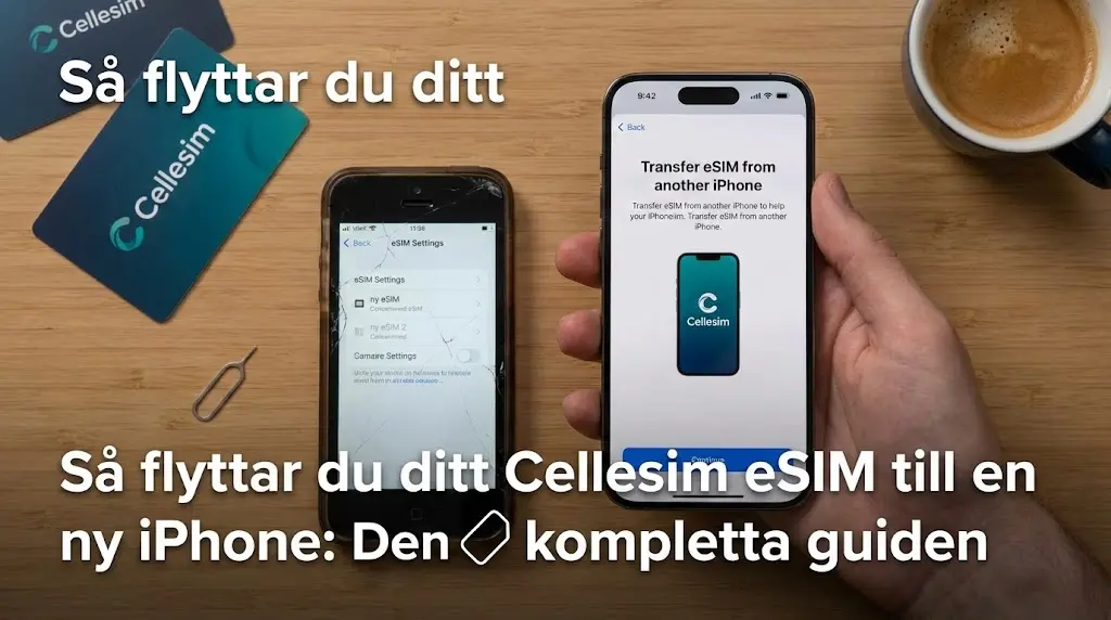 Så flyttar du ditt Cellesim eSIM till en ny iPhone: Den kompletta guiden