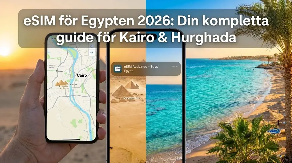 eSIM för Egypten 2026: Din kompletta guide för Kairo & Hurghada