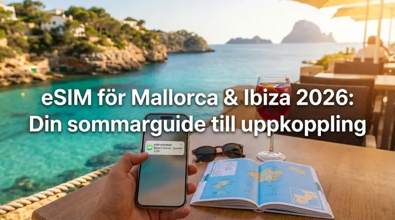 eSIM för Mallorca & Ibiza 2026: Din sommarguide till uppkoppling