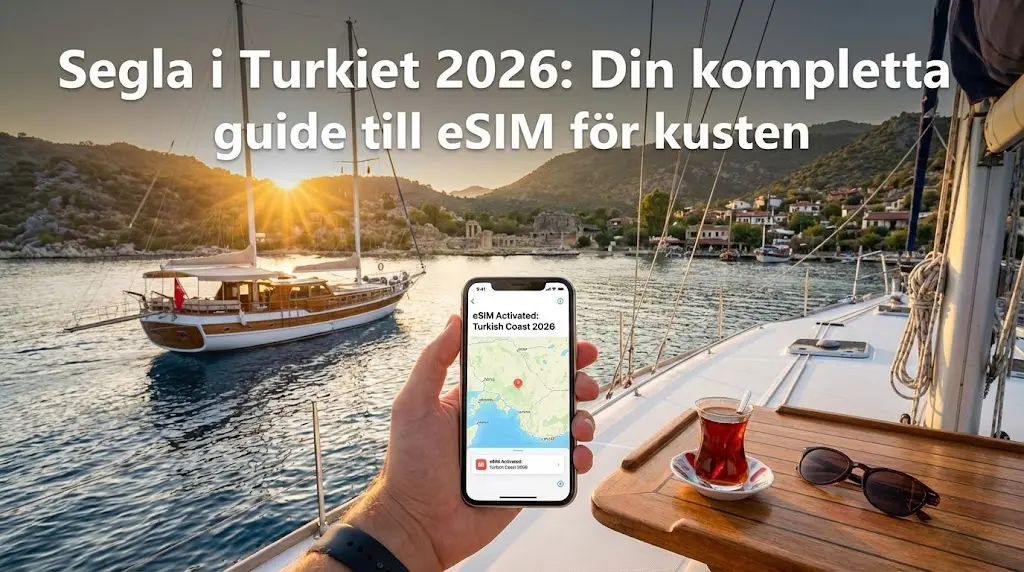 Segla i Turkiet 2026: Din kompletta guide till eSIM för kusten