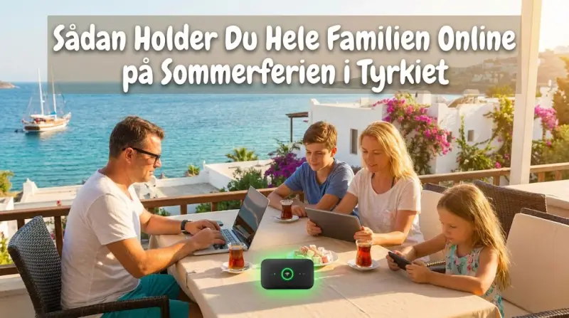 Sådan Holder Du Hele Familien Online på Sommerferien i Tyrkiet