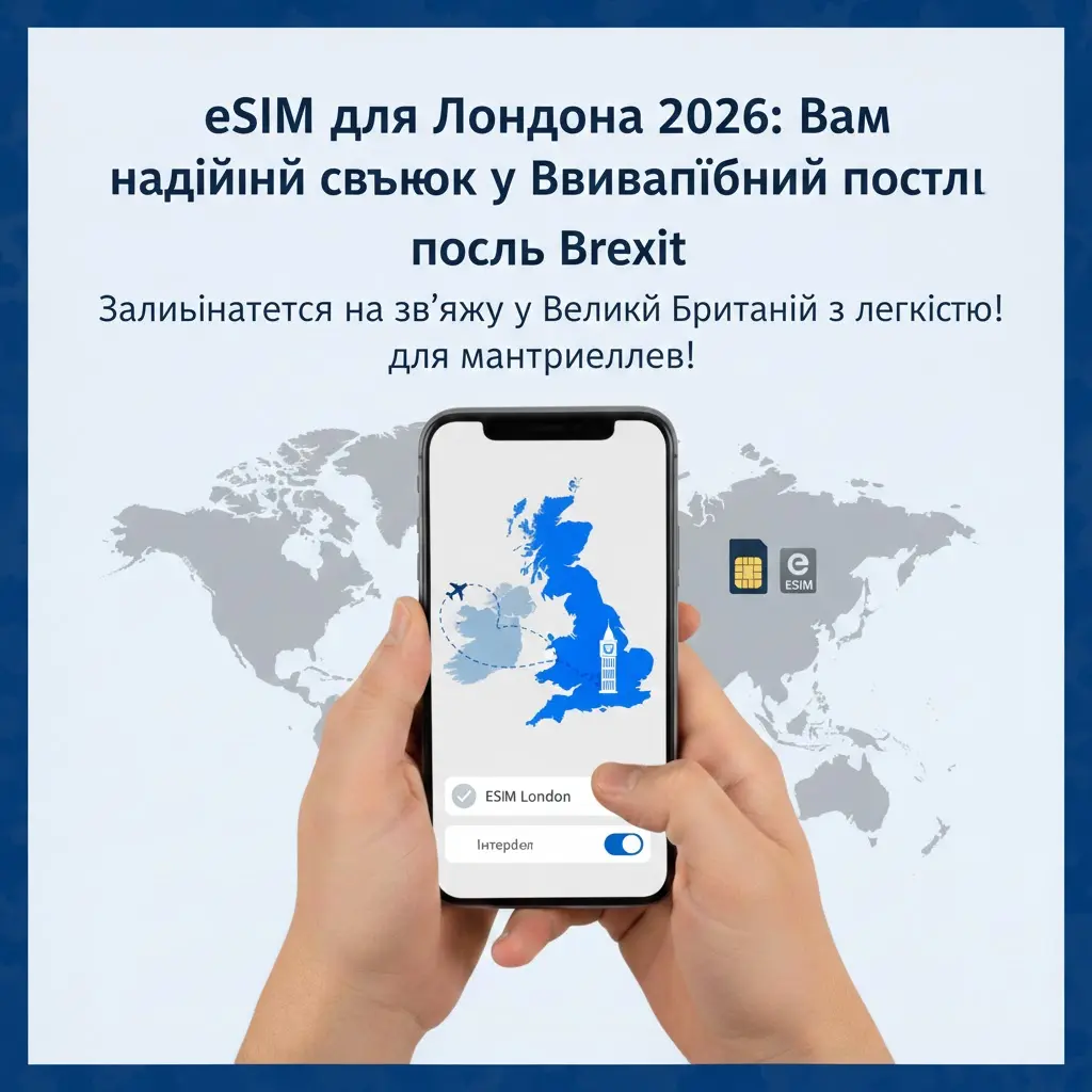 eSIM для Лондона 2026: Ваш надійний зв'язок у Великобританії після Brexit