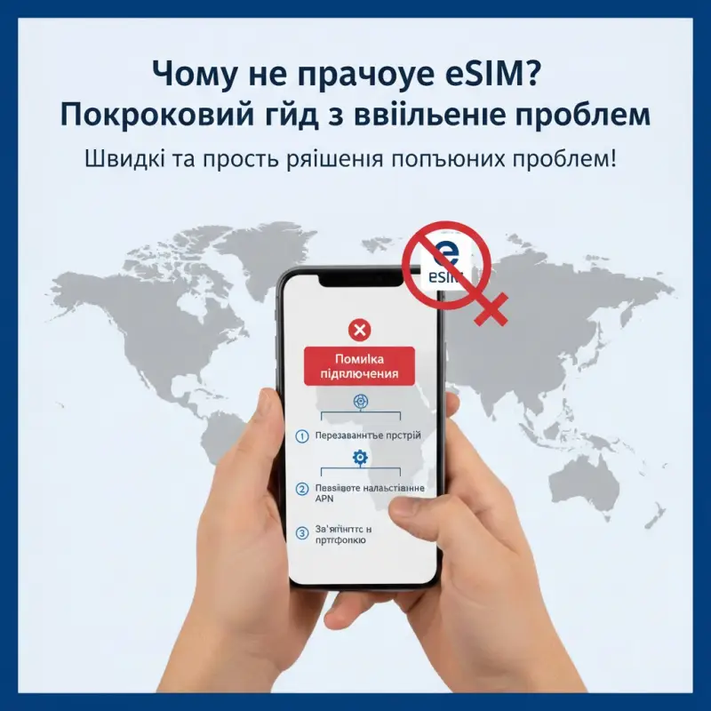 Чому не працює eSIM? Покроковий гід з вирішення проблем