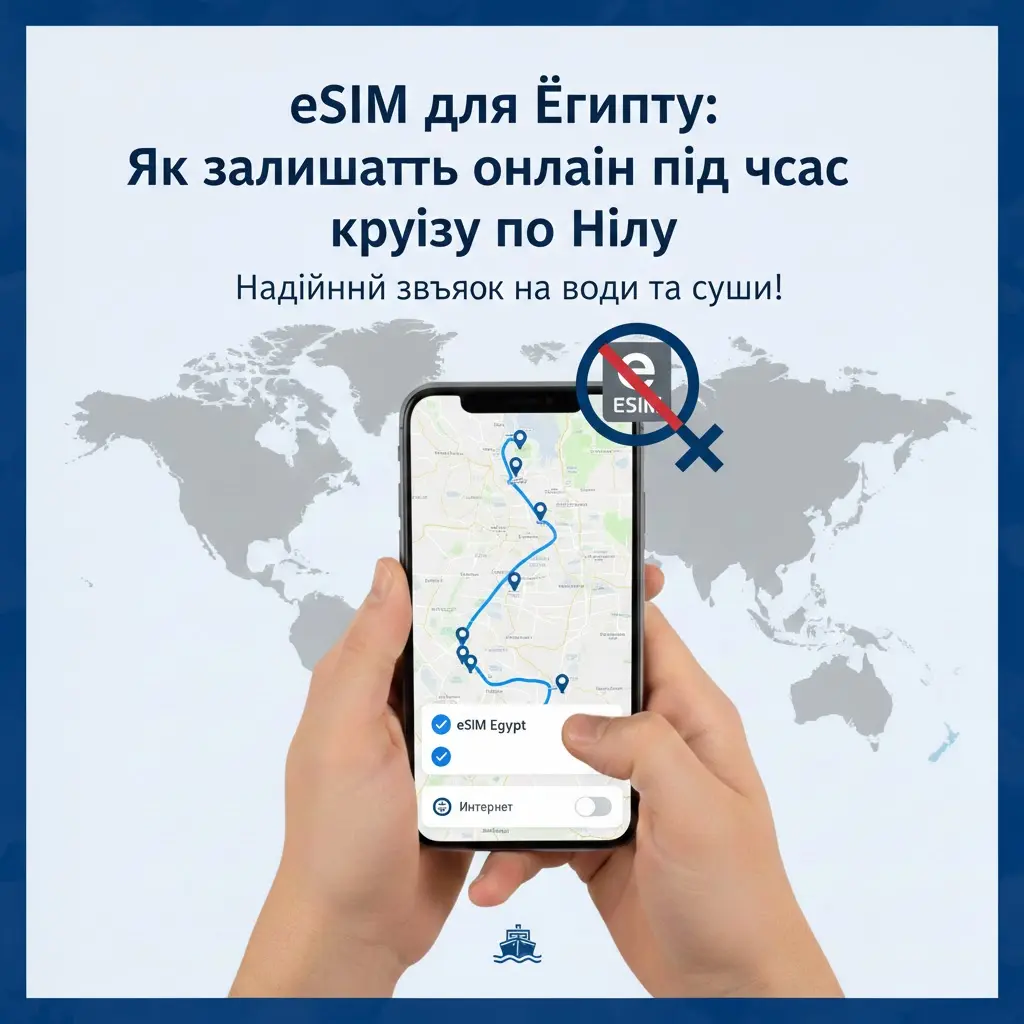 eSIM для Єгипту: Як залишатись онлайн під час круїзу по Нілу