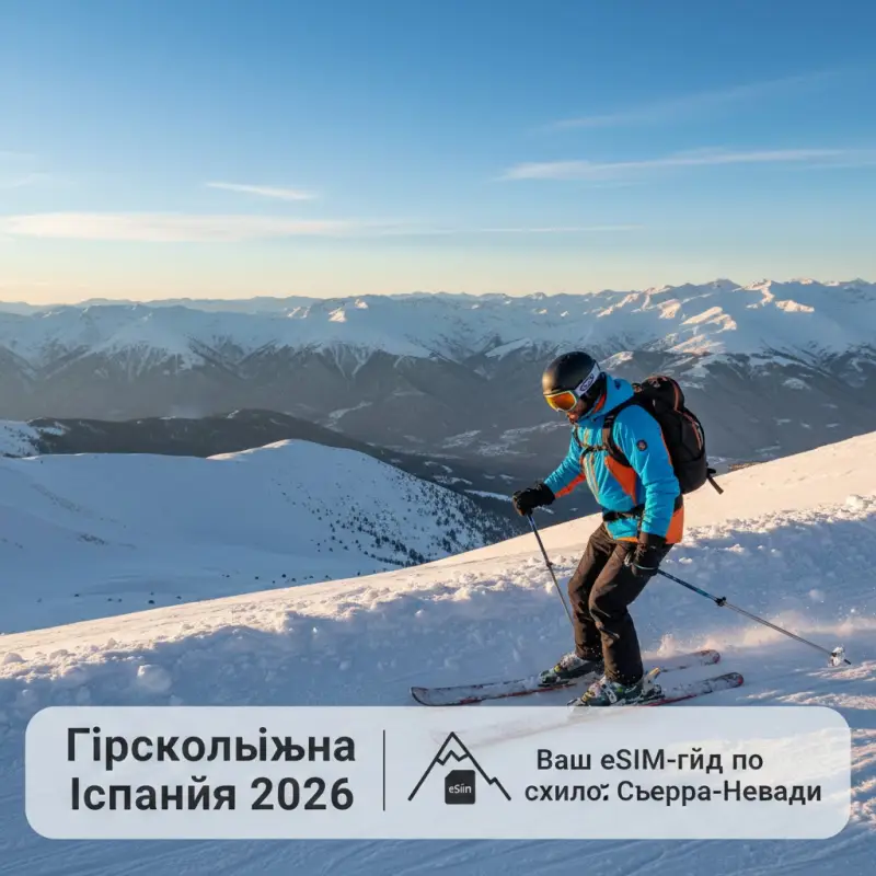 Гірськолижна Іспанія 2026: Ваш eSIM-гід по схилах Сьєрра-Невади