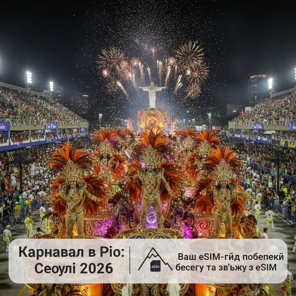 Карнавал в Ріо 2026: Ваш повний гід з безпеки та зв'язку з eSIM