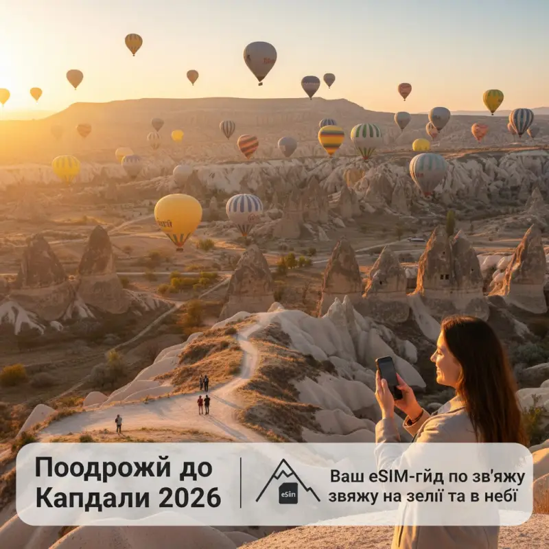 Подорож до Каппадокії: Ваш гід по зв'язку на землі та в небі