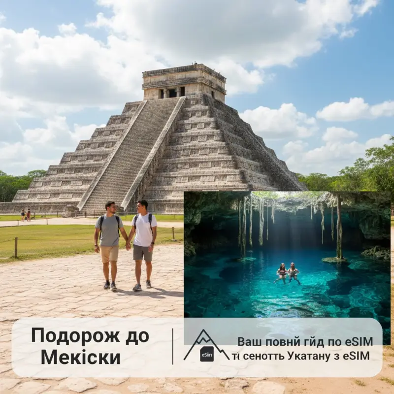 Подорож до Мексики: Ваш повний гід по Чічен-Іці та сенотах Юкатану з eSIM