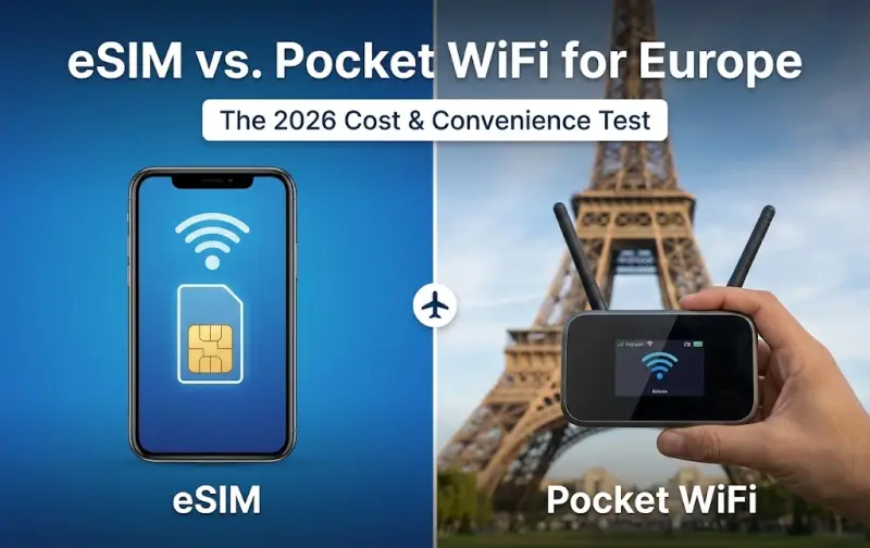 eSIM vs. Pocket WiFi for Europe: The 2026 Cost & Convenience Test