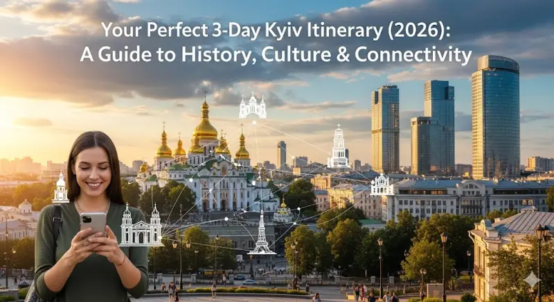 Your Perfect 3-Day Kyiv Itinerary (2026): A Guide to History, Culture, & Connectivity