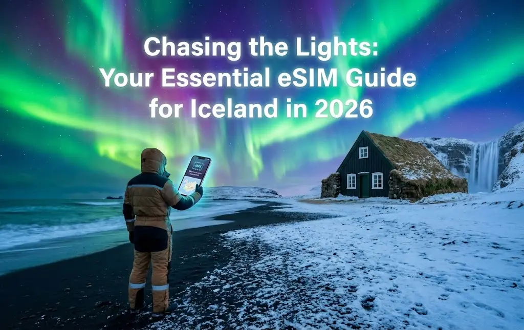 Chasing the Lights: Your Essential eSIM Guide for Iceland in 2026