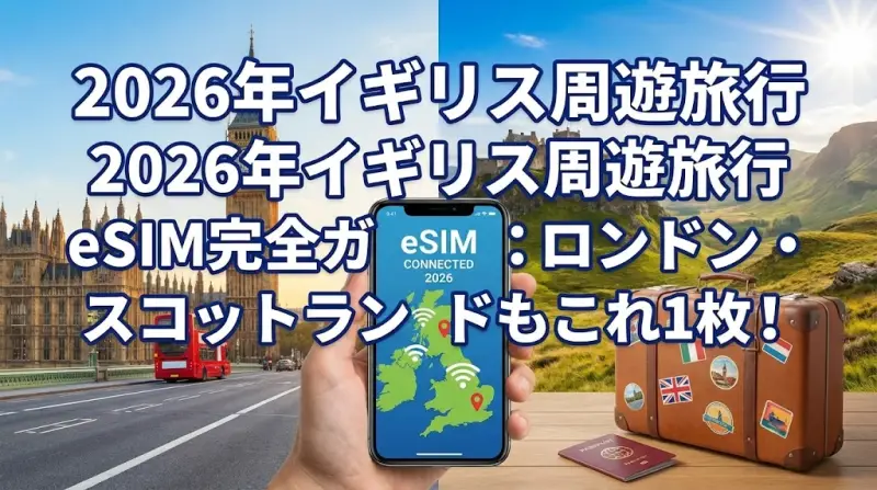 2026年イギリス周遊旅行 eSIM完全ガイド：ロンドン・スコットランドもこれ1枚！