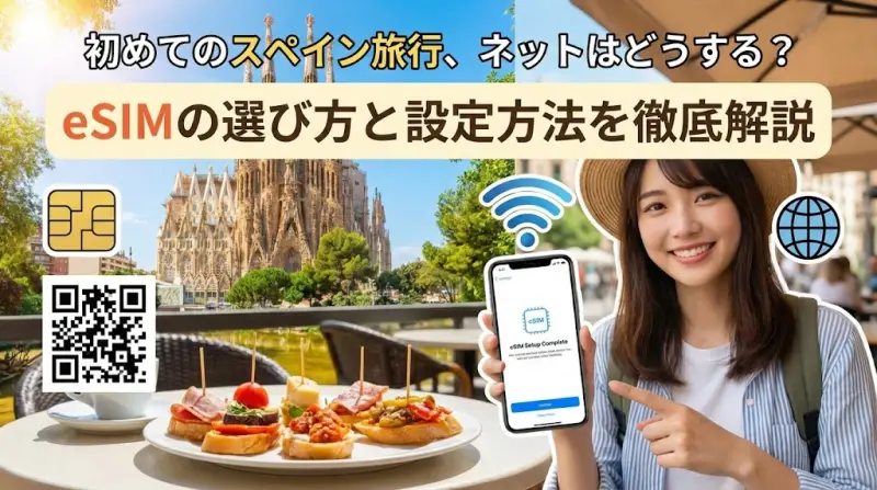 初めてのスペイン旅行、ネットはどうする？eSIMの選び方と設定方法を徹底解説