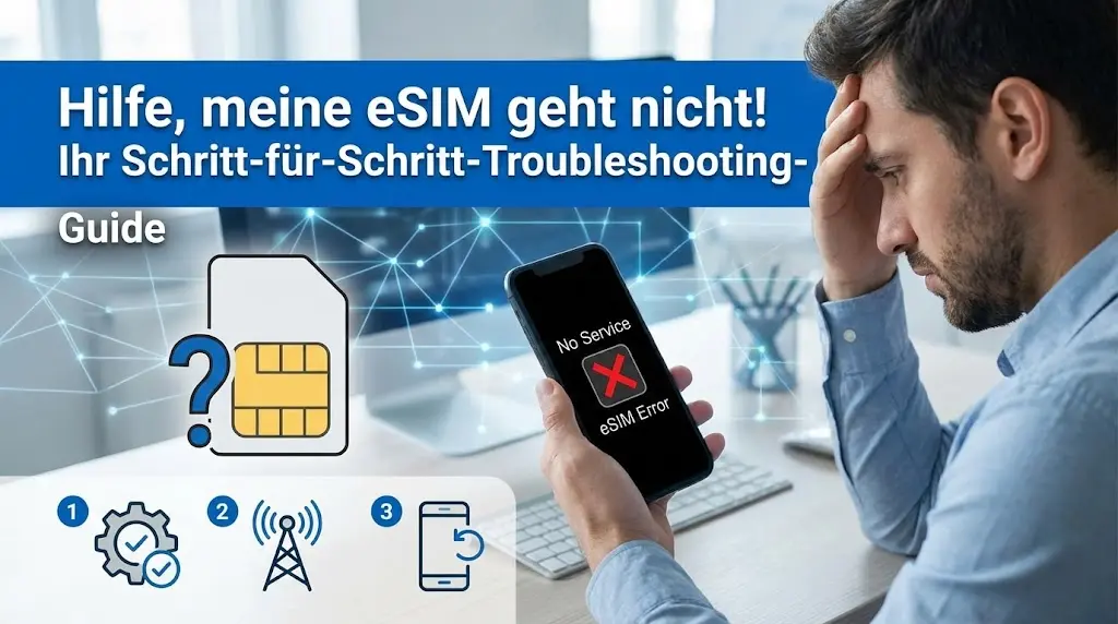 Hilfe, meine eSIM geht nicht! Ihr Schritt-für-Schritt-Troubleshooting-Guide