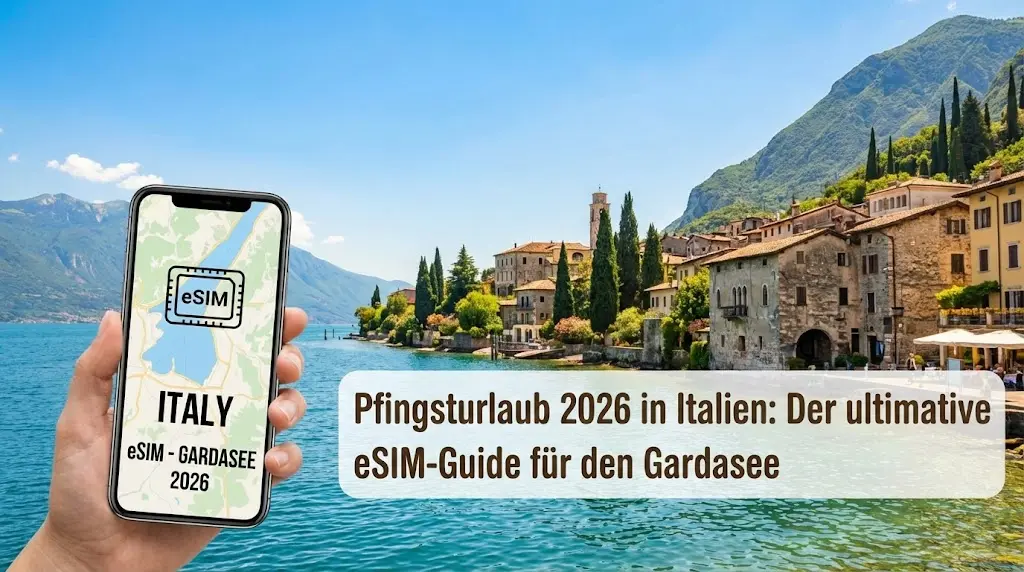 Pfingsturlaub 2026 in Italien: Der ultimative eSIM-Guide für den Gardasee