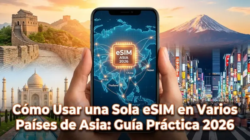 Cómo Usar una Sola eSIM en Varios Países de Asia: Guía Práctica 2026