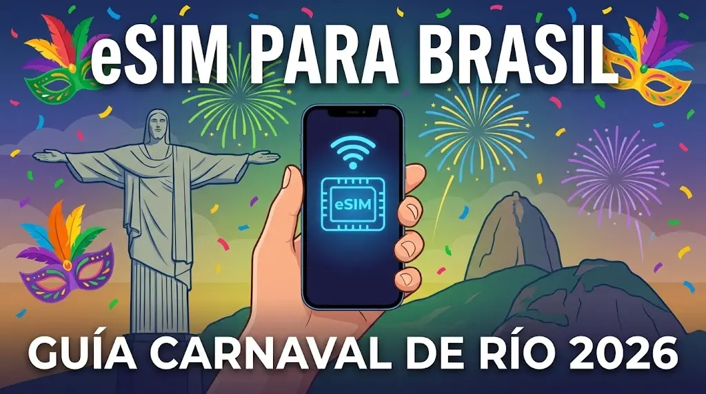 eSIM para Brasil: La Guía Definitiva de Conectividad para el Carnaval de Río 2026