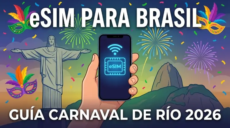 eSIM para Brasil: La Guía Definitiva de Conectividad para el Carnaval de Río 2026