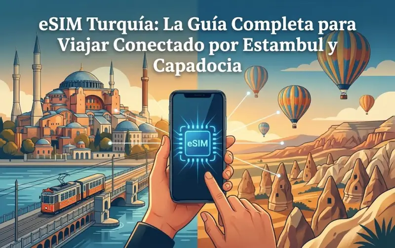 eSIM Turquía: La Guía Completa para Viajar Conectado por Estambul y Capadocia