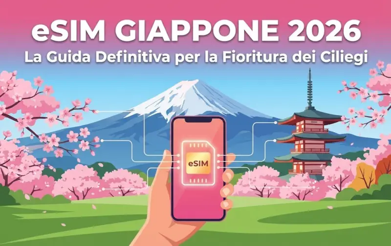 eSIM Giappone 2026: La Guida Definitiva per la Fioritura dei Ciliegi