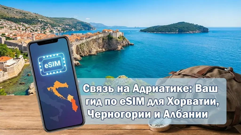 Связь на Адриатике: Ваш гид по eSIM для Хорватии, Черногории и Албании