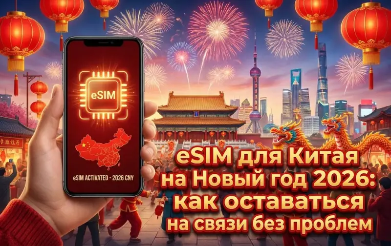 eSIM для Китая на Новый год 2026: как оставаться на связи без проблем