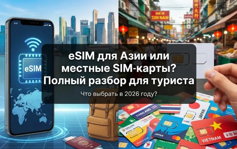 eSIM для Азии или местные SIM-карты? Полный разбор для туриста