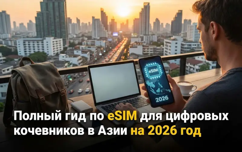 Полный гид по eSIM для цифровых кочевников в Азии на 2026 год