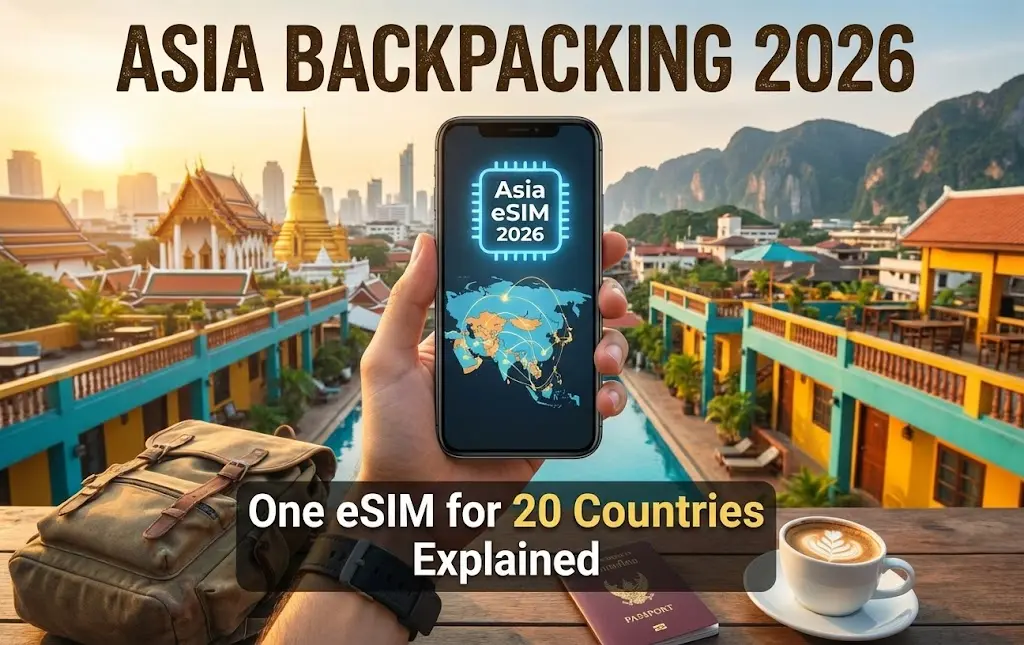 Asia Backpacking 2026: One eSIM for 20 Countries Explained
