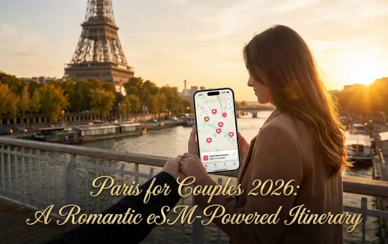 Paris for Couples 2026: A Romantic eSIM-Powered Itinerary