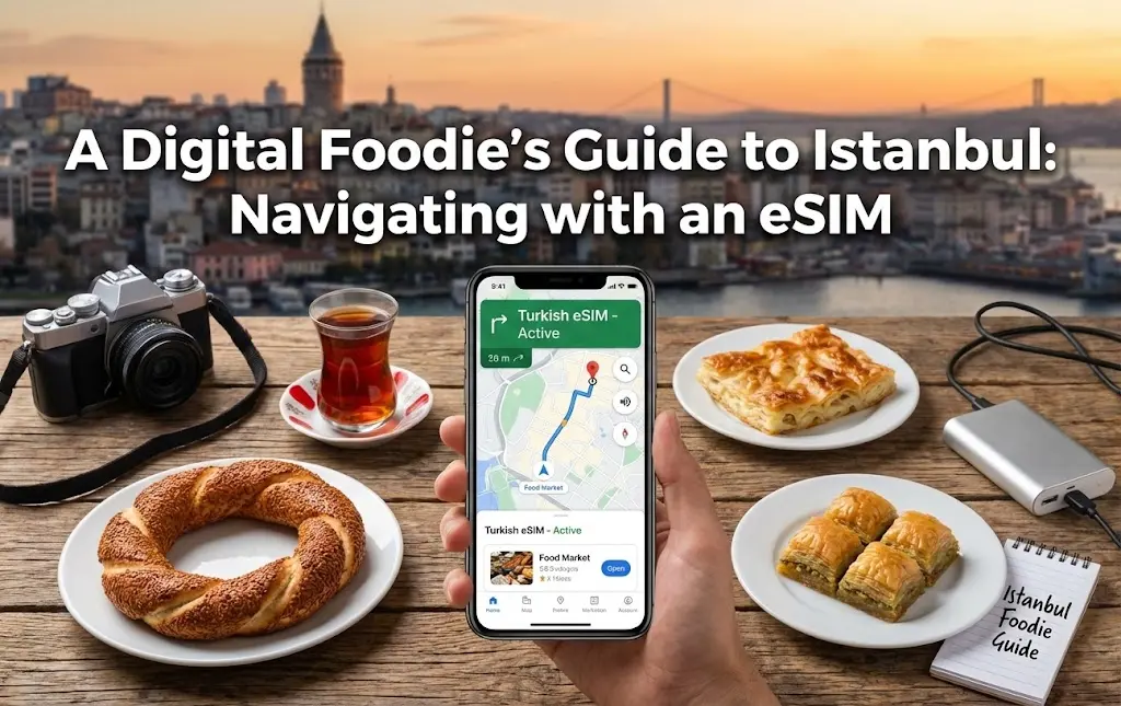 A Digital Foodie's Guide to Istanbul: Navigating with an eSIM