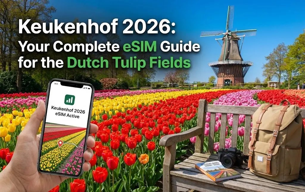 Keukenhof 2026: Your Complete eSIM Guide for the Dutch Tulip Fields