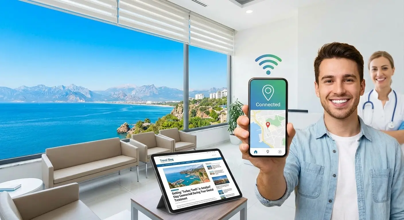 Getting 'Turkey Teeth' in Antalya? Stay Connected During Your Dental Treatment