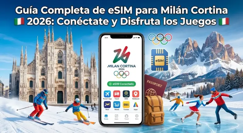 Guía Completa de eSIM para Milán Cortina 2026: Conéctate y Disfruta los Juegos