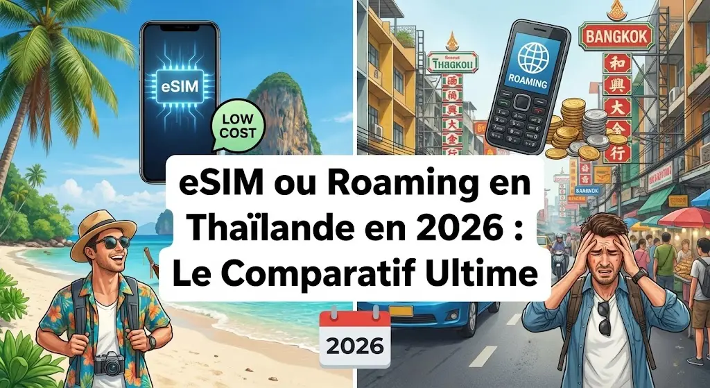 eSIM ou Roaming en Thaïlande en 2026 : Le Comparatif Ultime