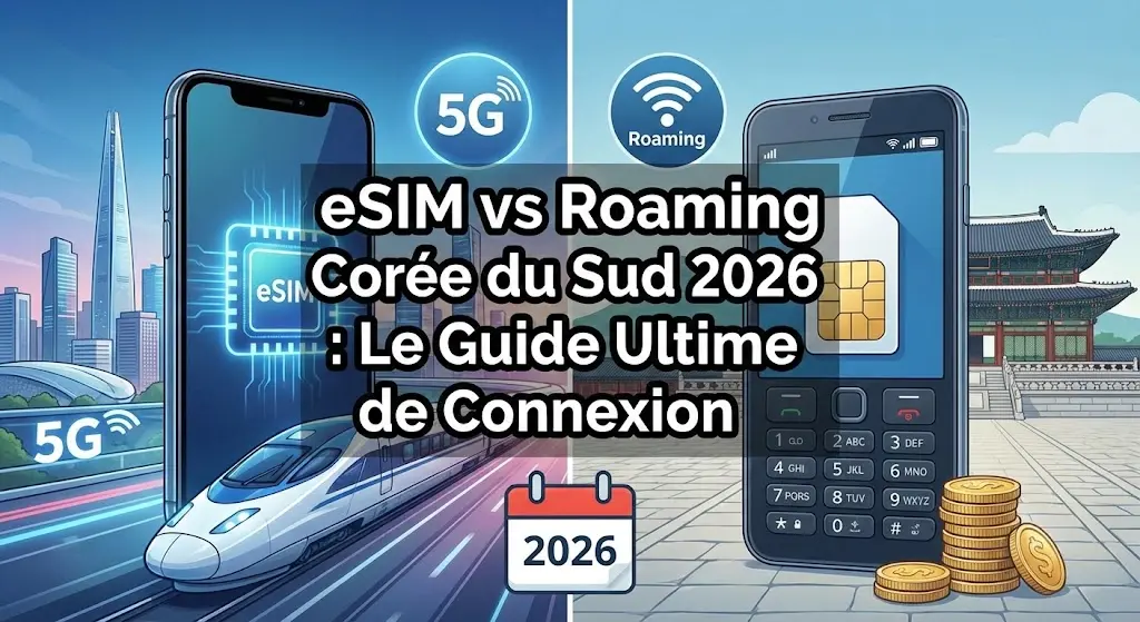 eSIM vs Roaming Corée du Sud 2026 : Le Guide Ultime de Connexion